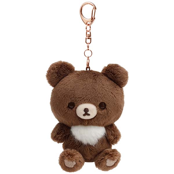 พวงกุญแจตุ๊กตา Rilakkuma Always with Rilakkuma HOME แบบ Chairoi Koguma ขนาด 11 x 9 x 5 ซม. นุ่มนิ่ม เป็นแบบถอดด้านบนมาแต่งตัวได้
