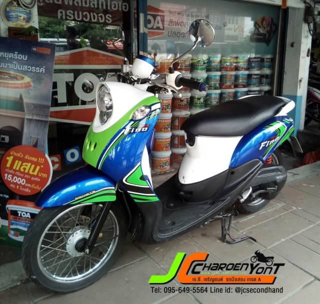 รถดีสีสวย น่าใช้ YAMAHA FINO จดทะเบียนปลายปี 55 เครื่องดีเดิมๆ ขับขี่นิ่มๆ