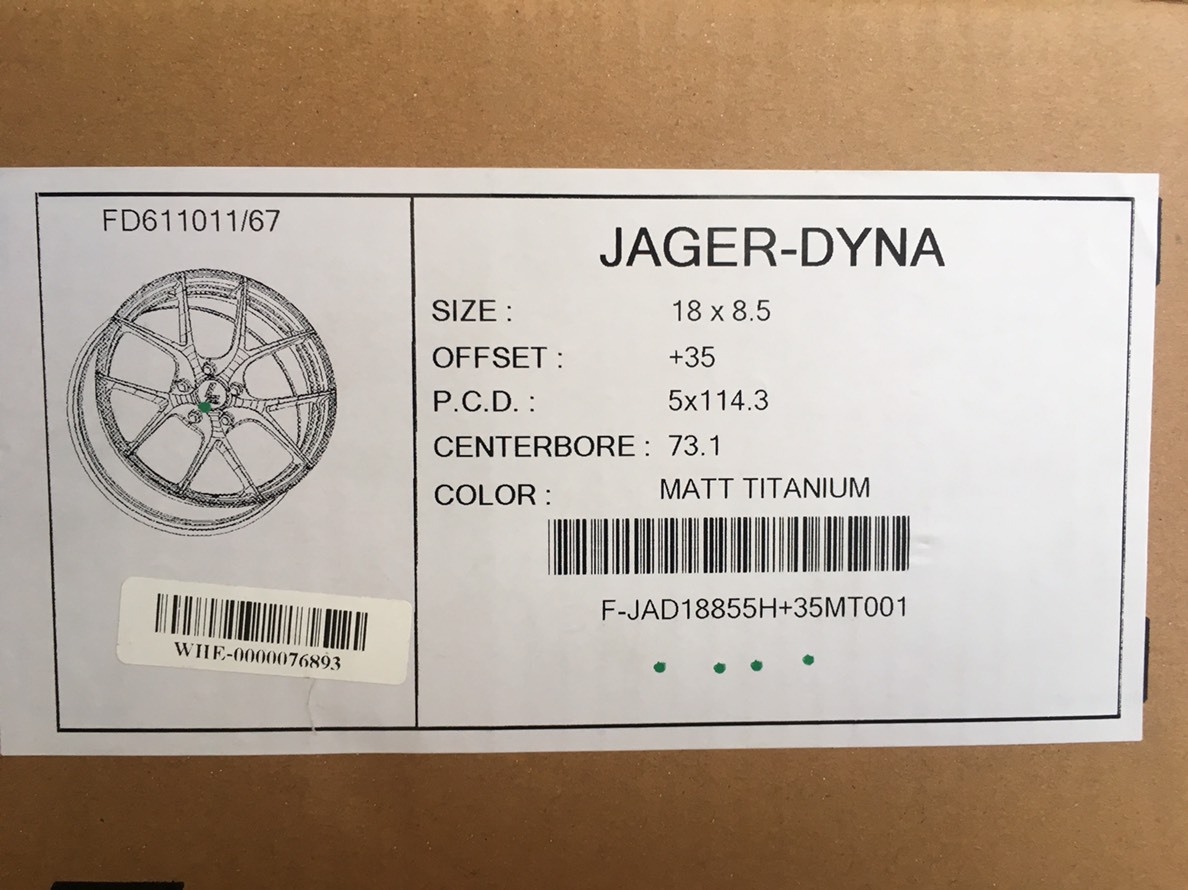 ล้อแม็กซ์ JAGER-DYNA 17นิ้ว lenso แท้