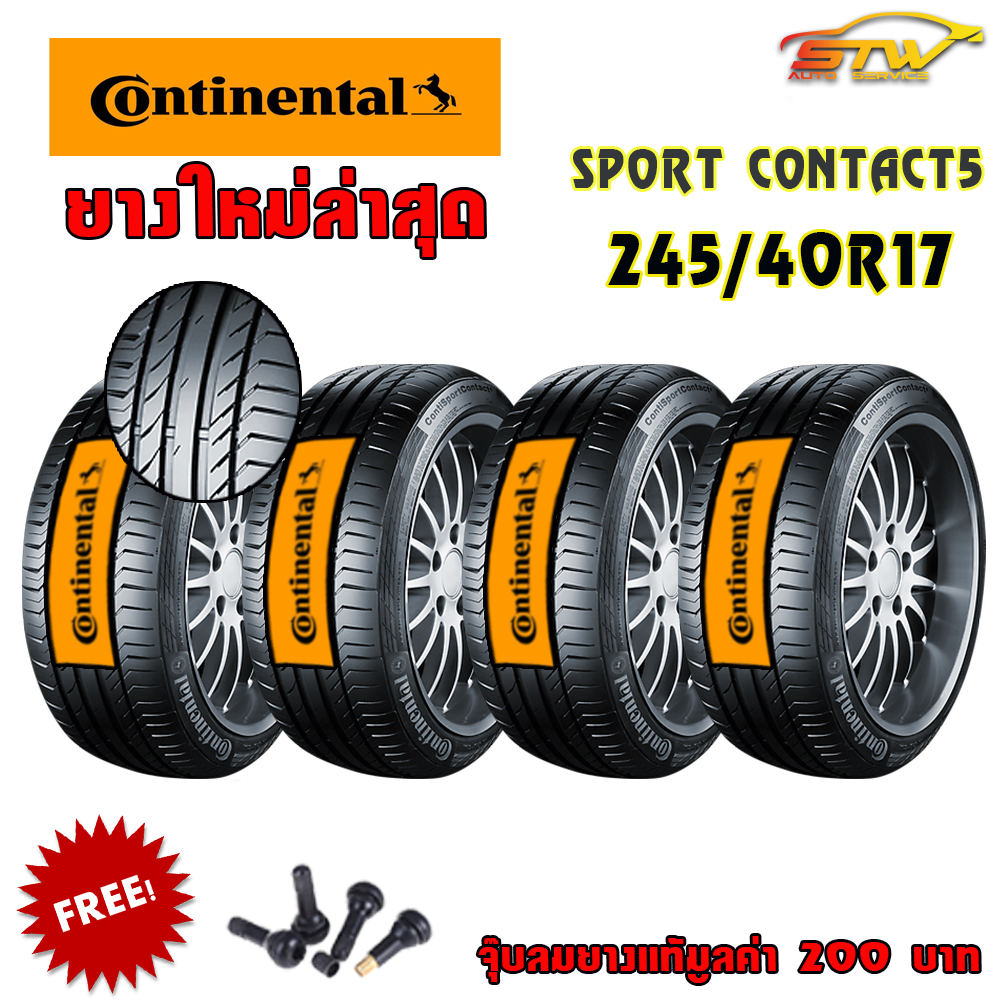ยาง Continental Sport Contact 5 245/40R17 91W MO *GERMANY ปี18