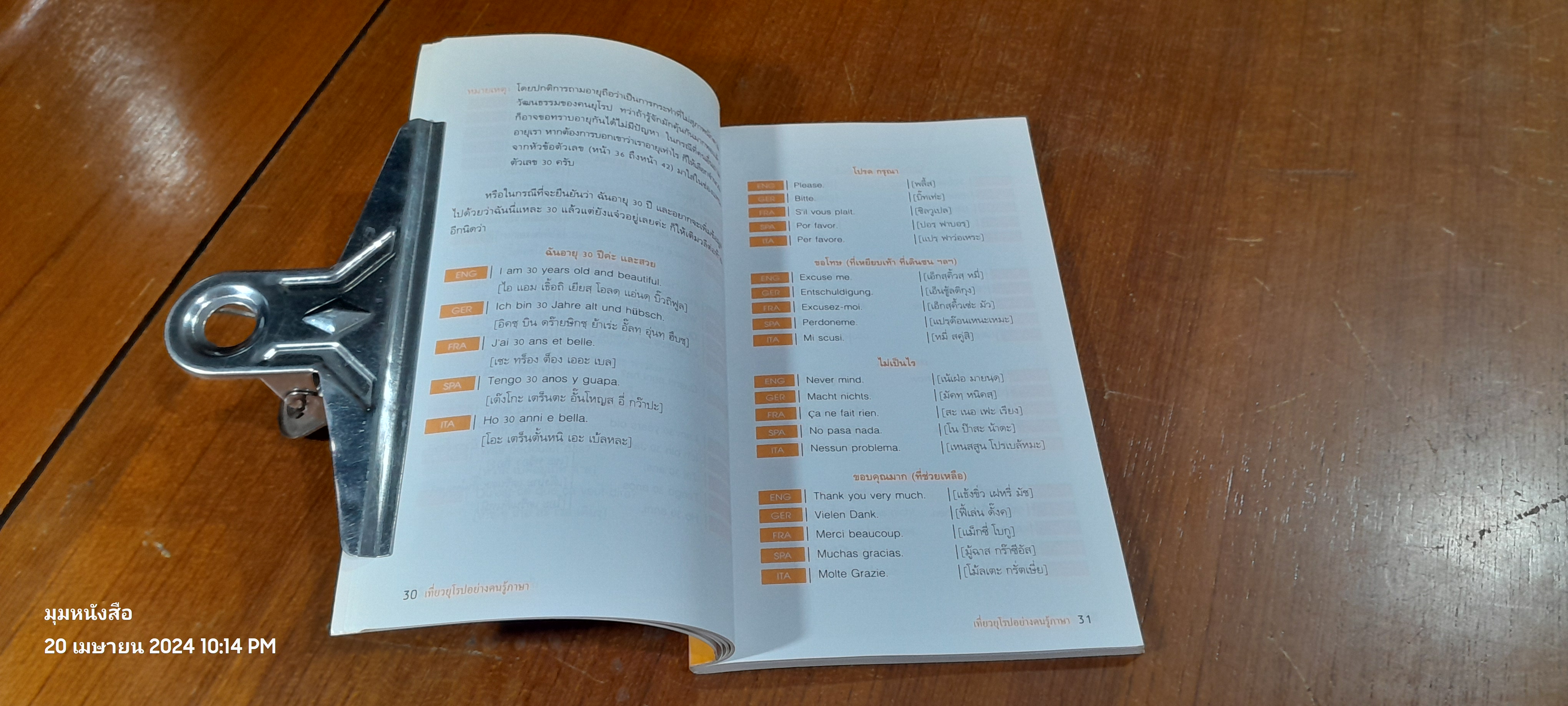 เที่ยวยุโรปอย่างคนรู้ภาษา / มณเฑียร ภาตะนันท์