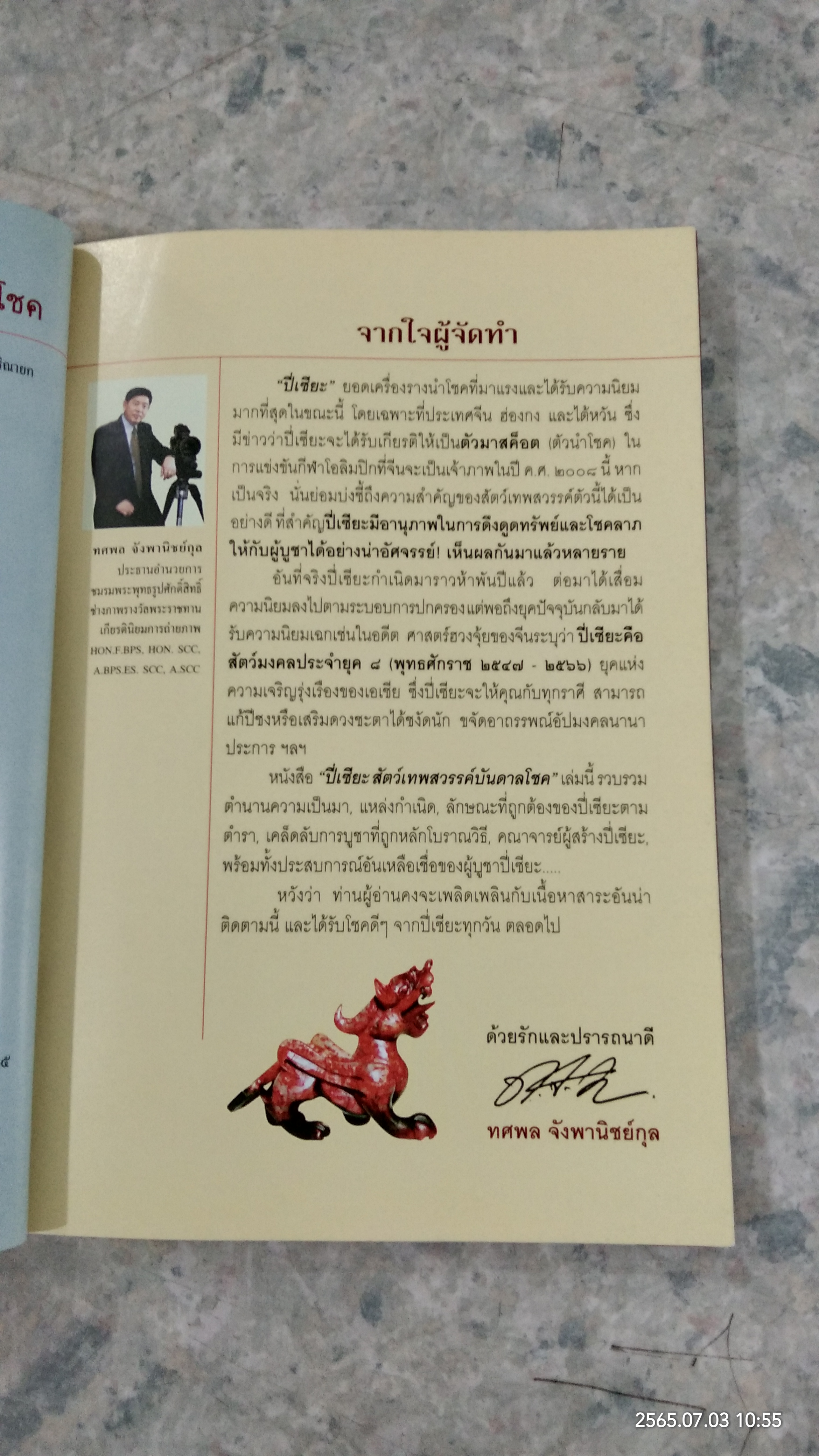 ปี่เซี่ยะ สัตว์เทพสวรรค์บันดาลโชค / ทศพล จังพานิชย์กุล