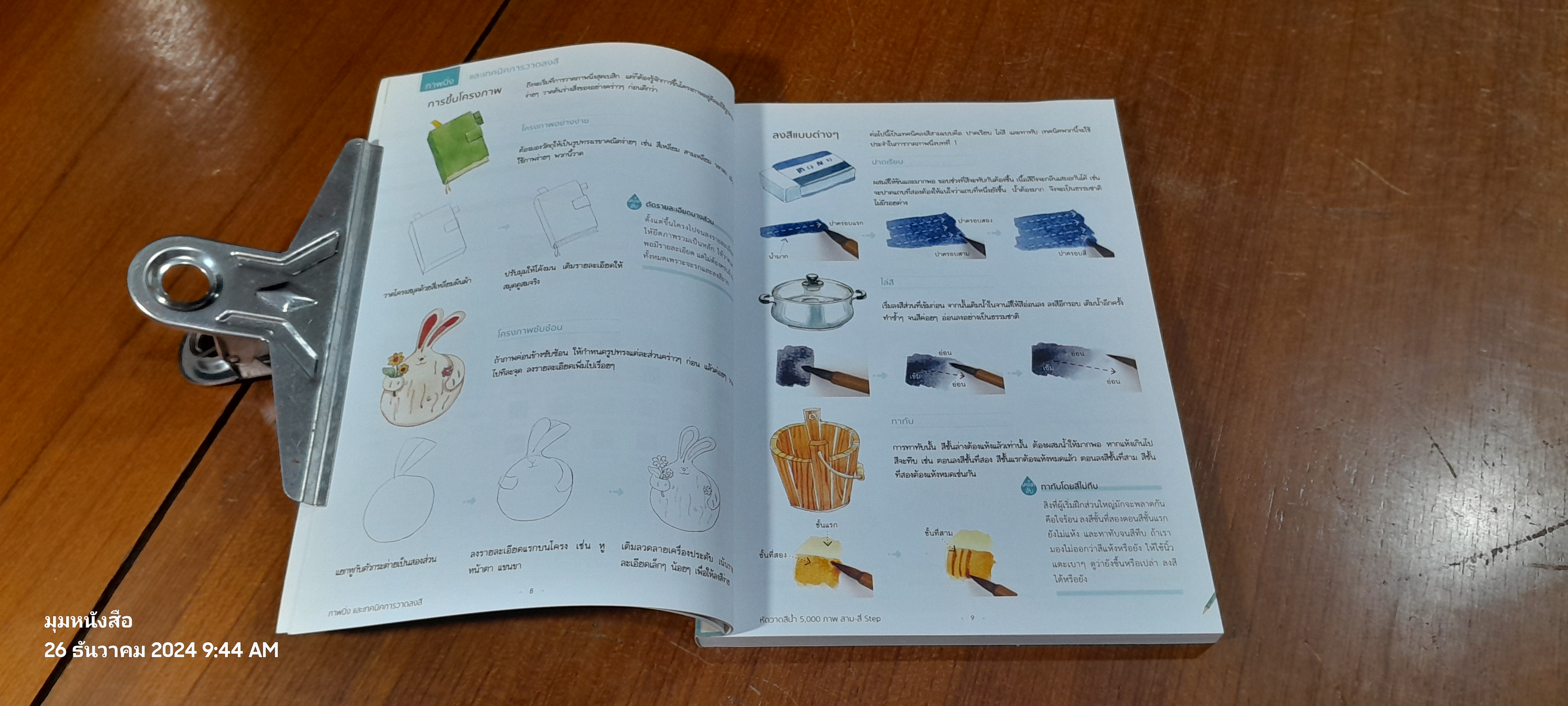 หัดวาดสีน้ำ 500 ภาพ สาม-สี่ Step / เฟยเล่อเหนี่ยว