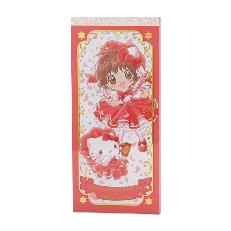 สมุดฉีก Cardcaptor Sakura x Sanrio Characters (Sanrio Japan Limited) ขนาด 6.5 x 14.5 ซม. มี 5 ลาย รวม 45 แผ่น