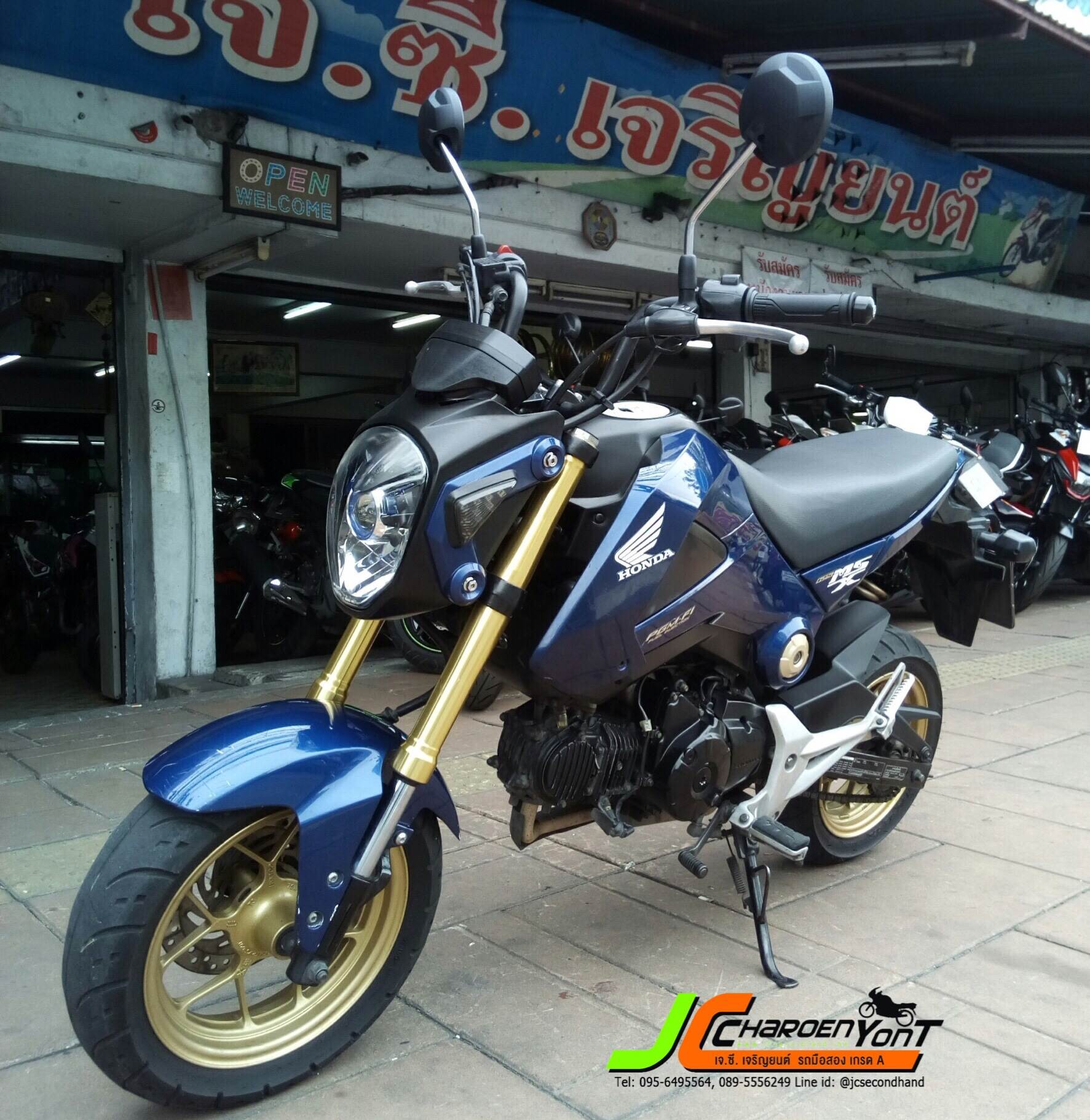 "รถบ้านมือเดียวมาอีกแล้ว" HONDA MSX125 จดทะเบียนกลางปี 57 ตัวล้อทอง ตัวรถสีน้ำเงินยอดนิยม เครื่องดีเดิม