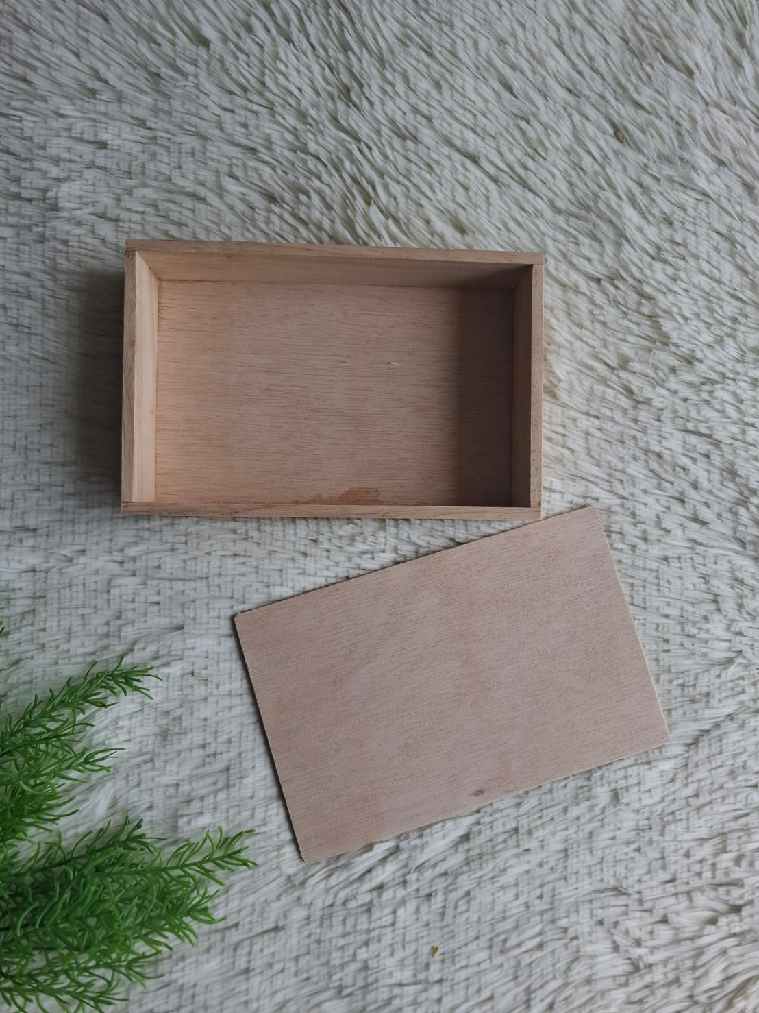 ถาดไม้ยางพารา(มีฝาปิด)