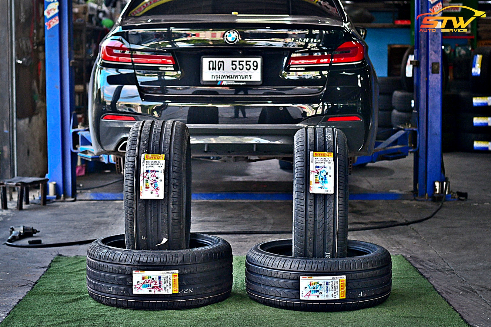 ยาง PIRELLI Cinturato P7 *Runflat (MOE) F 245/40R19 98Y R 275/35R19 100Y ติดตั้งใส่ BMW Series5 530e