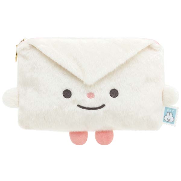 กระเป๋า Pokantotan Pouch แบบซองจดหมาย Otegami-tan สีขาว ใส่ของด้านในได้ ขนาด 13.5 x 22 x 3.5 ซม.