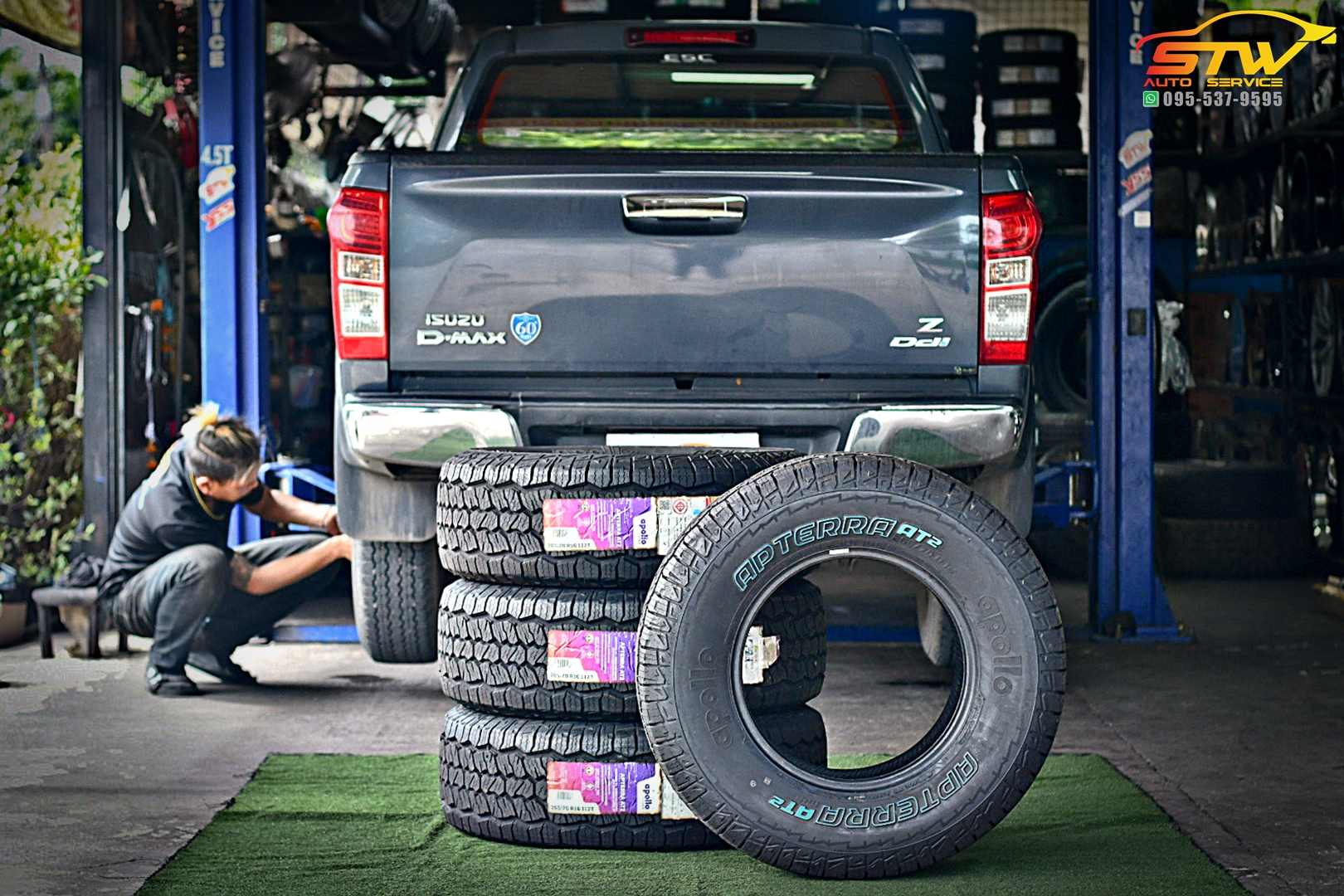เปลี่ยนยาง ISUZU HI-LANDER APOLLO APTERRA AT2 265/70R16 112T