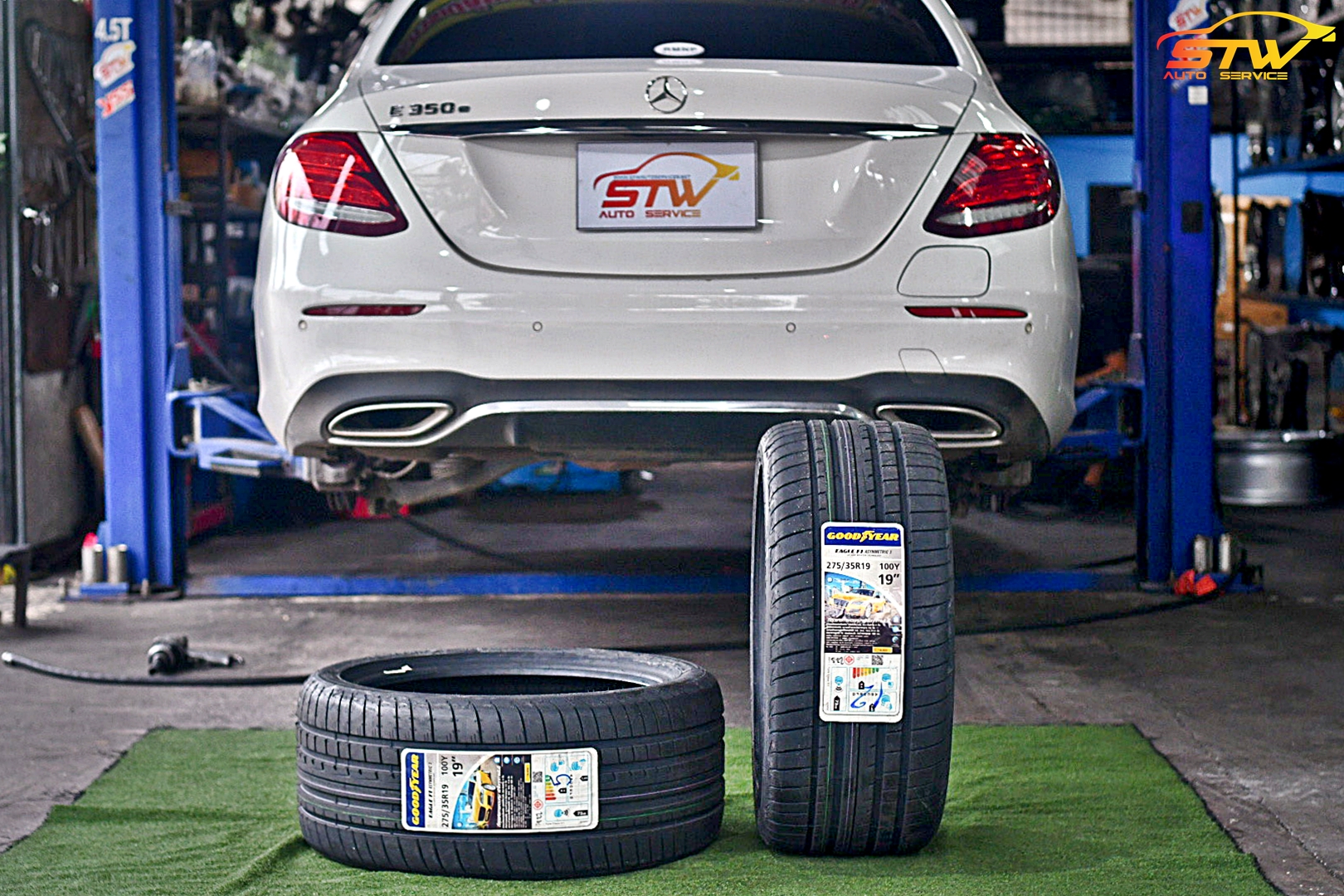 เปลี่ยนยาง Mercedes Benz E-Class E350e GOODYEAR EAGLE F1 ASYMMETRIC 3 ROF *Runflat 275/35R19 100Y