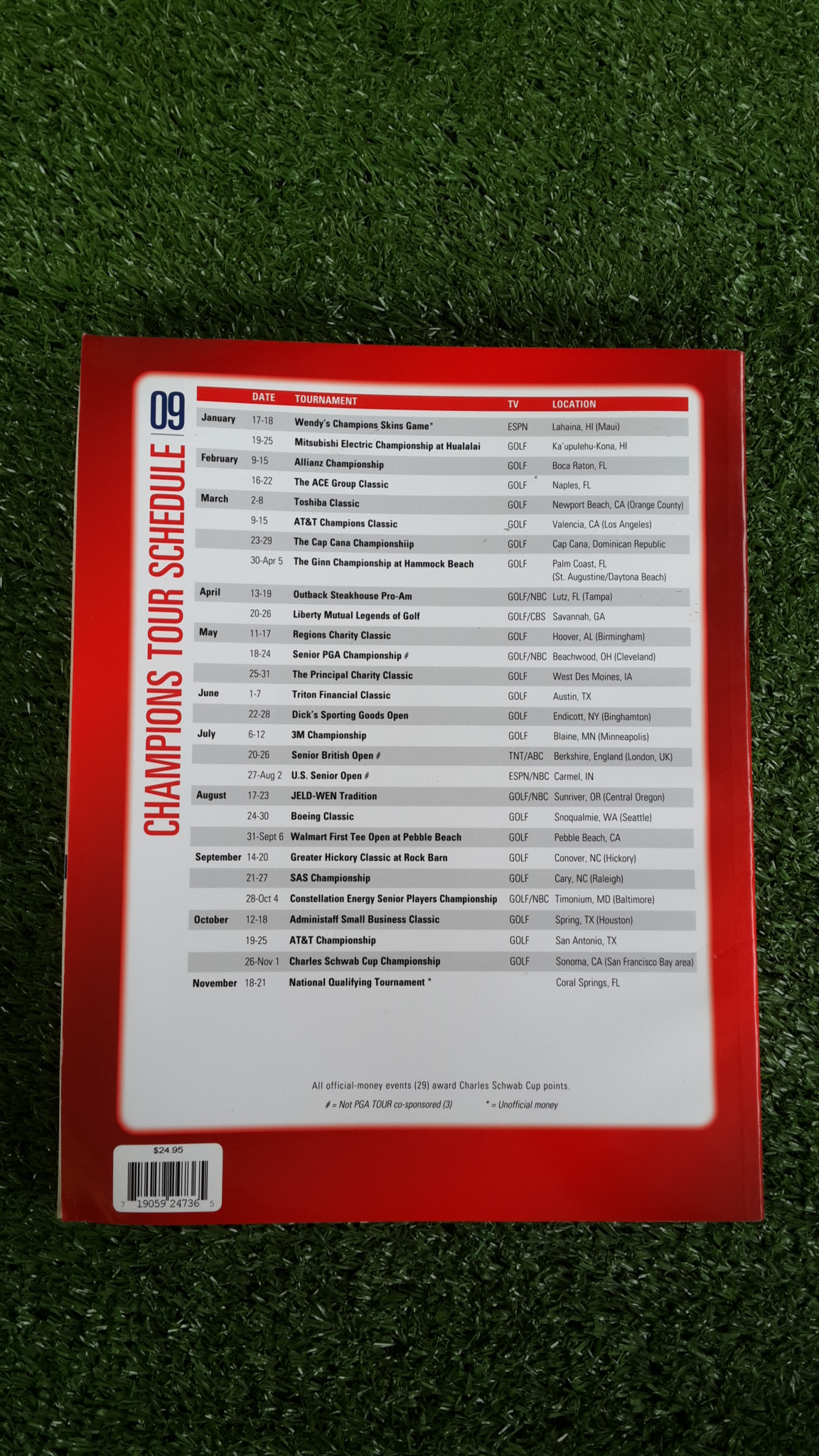 CHAMPIONS TOUR OFFICIAL 2009 GUIDE / PGATOUR