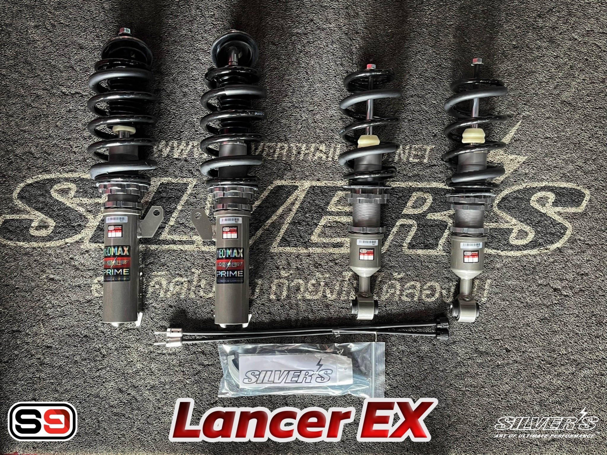 โช้คอัพ Silver’s รุ่น NeoMaxPrime สตรัทปรับเกลียว ใส่ LANCER EX