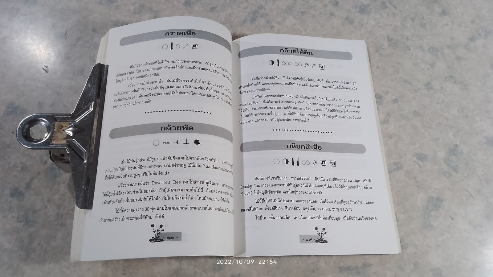 ฉันรักต้นไม้ ด้วยรักและหมั่นรดน้ำพรวนดิน (มีรอยโดนน้ำ)