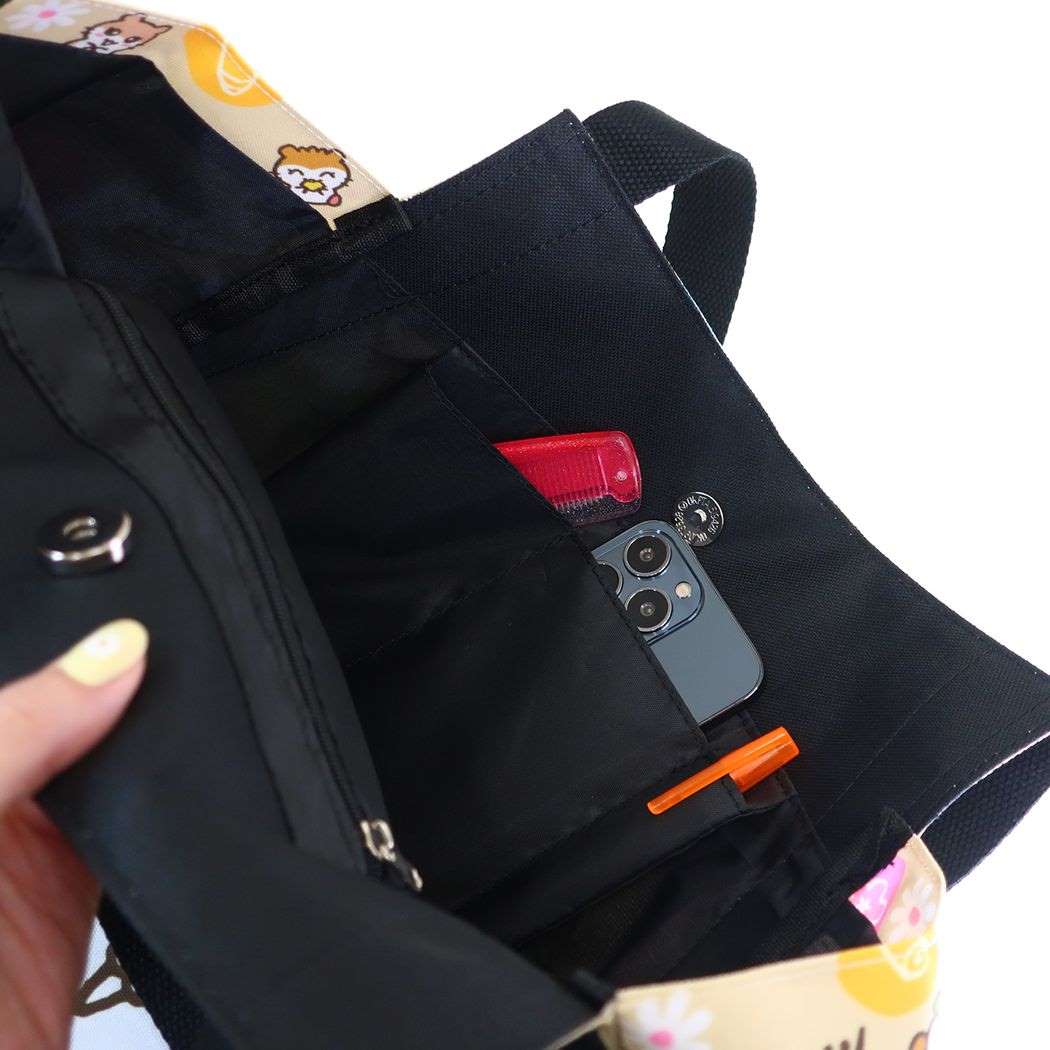 กระเป๋าสะพายใบใหญ่ Sanrio Tote Bag แบบ Corocoro Kuririn ขนาด 49 x 30 x 21.5 ซม.