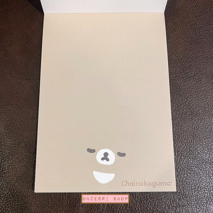 สมุดฉีก Rilakkuma - New Basic Rilakkuma แบบสีน้ำตาลอ่อน ขนาด 14.8 x 10.5 ซม. มี 4 ลาย รวม 100 แผ่น