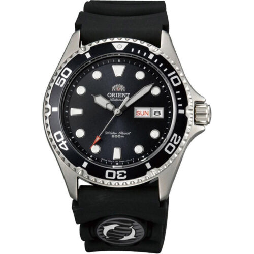 (ประกันศูนย์ไทย) ORIENT Automatic Ray II Sports Diver's 200m รุ่น AA02007B (หน้าปัดดำ สายยาง)
