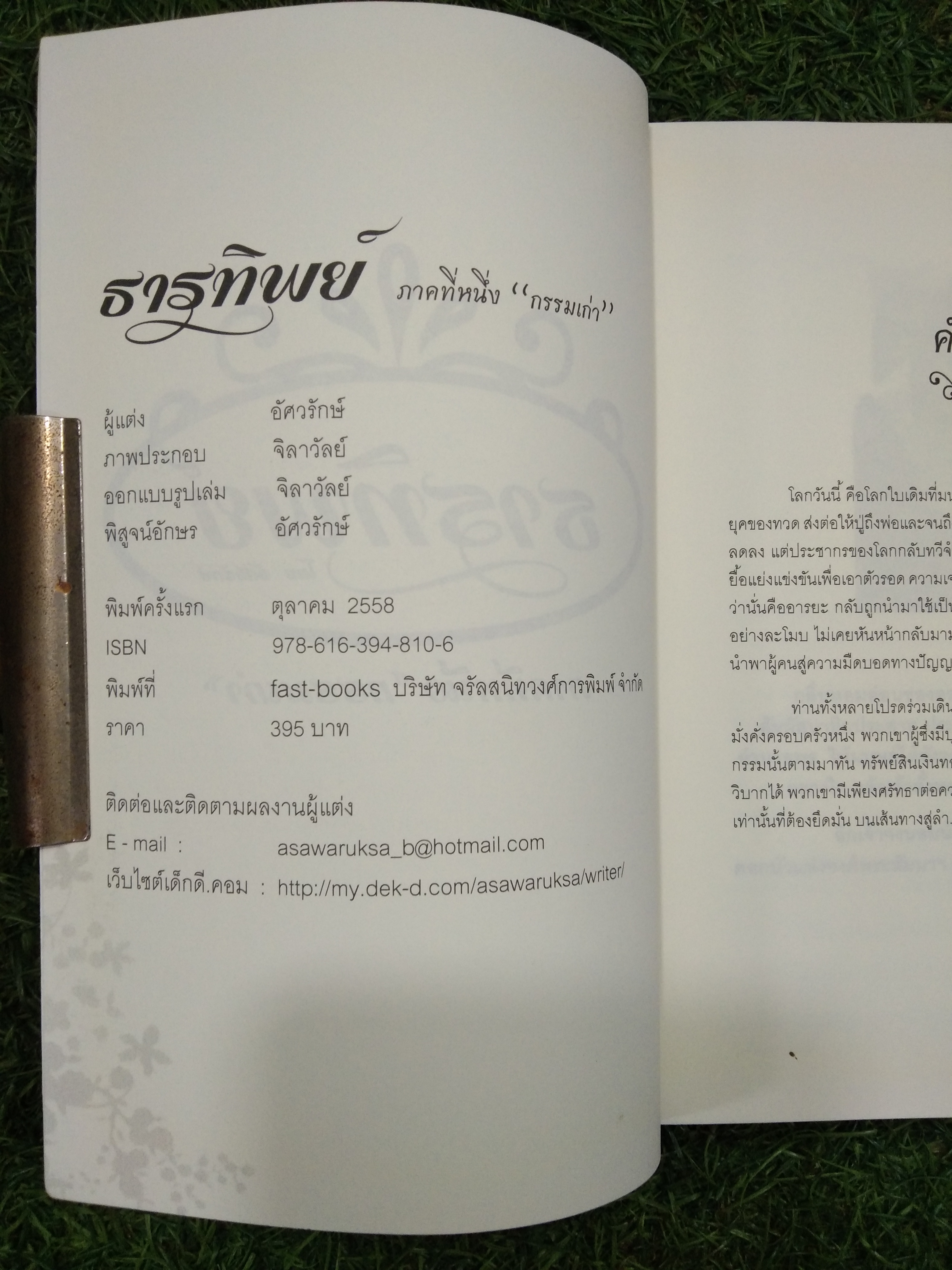ธารทิพย์ ภาคที่หนึ่ง "กรรมเก่า" / อัศวรักษ์