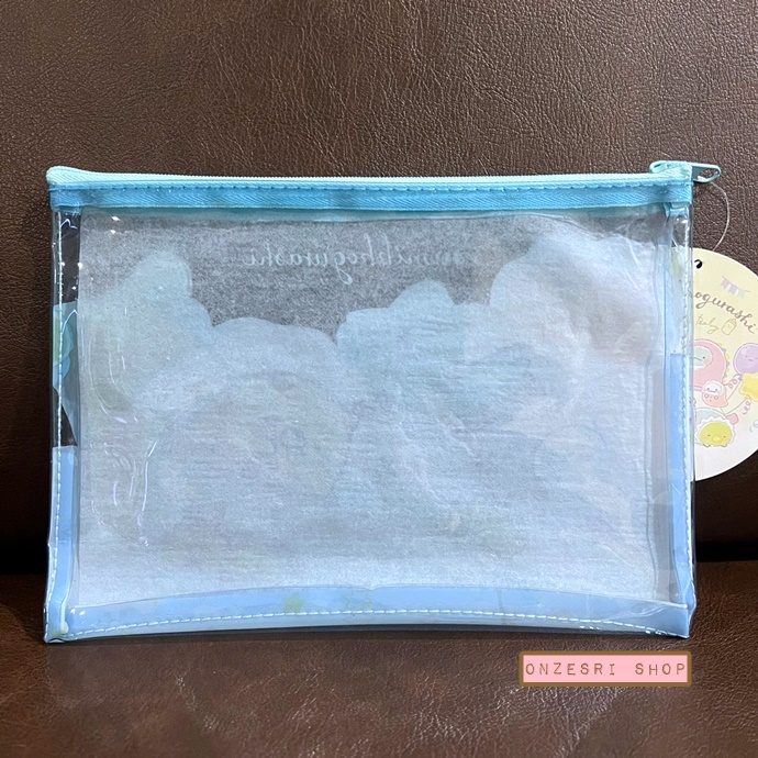 กระเป๋า Sumikko Gurashi - Sumikko Baby Flat Pouch แบบสีฟ้า ขนาด 15 x 21 ซม.