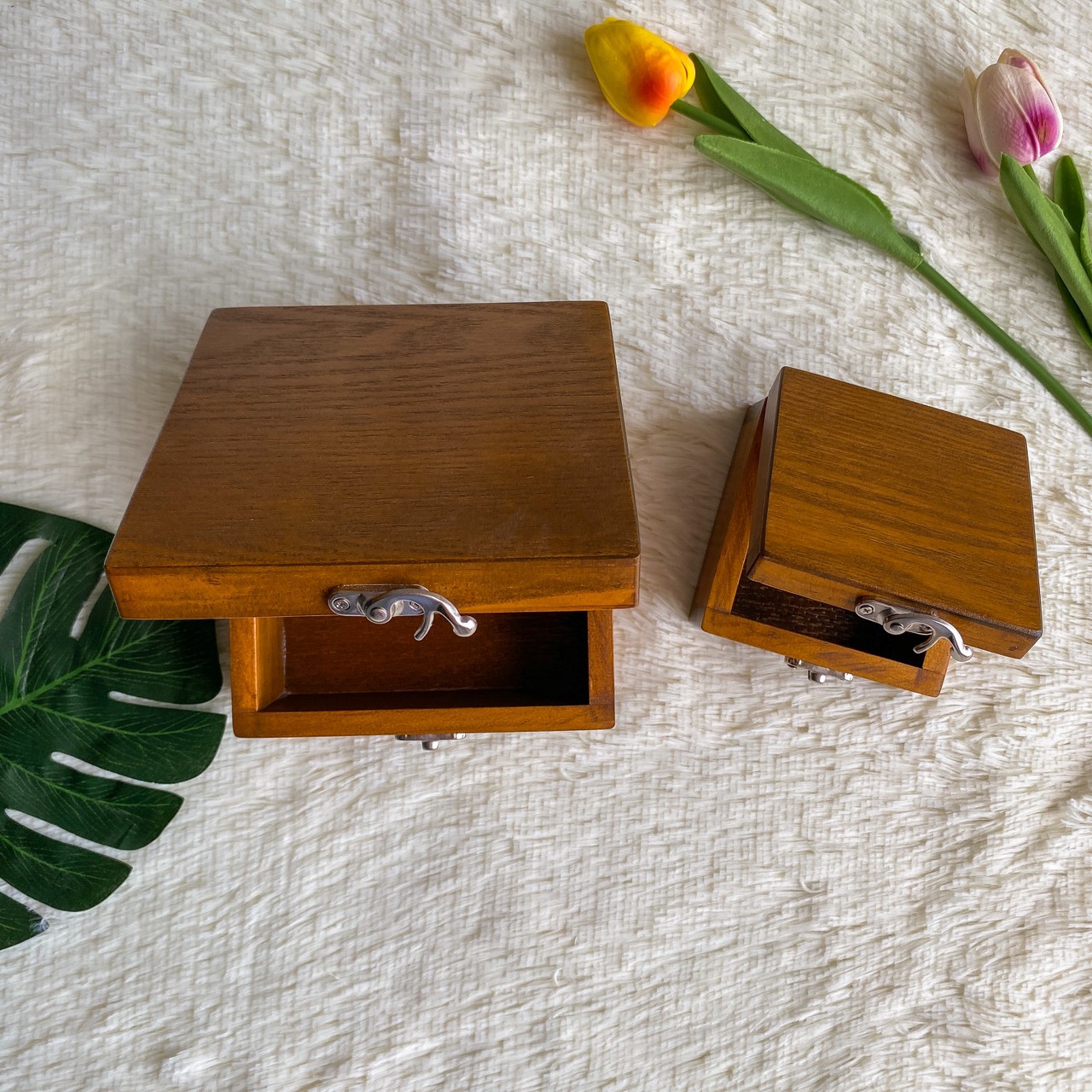 กล่องไม้ฝาล็อค ไซส์ M (Wooden lock box, M size)