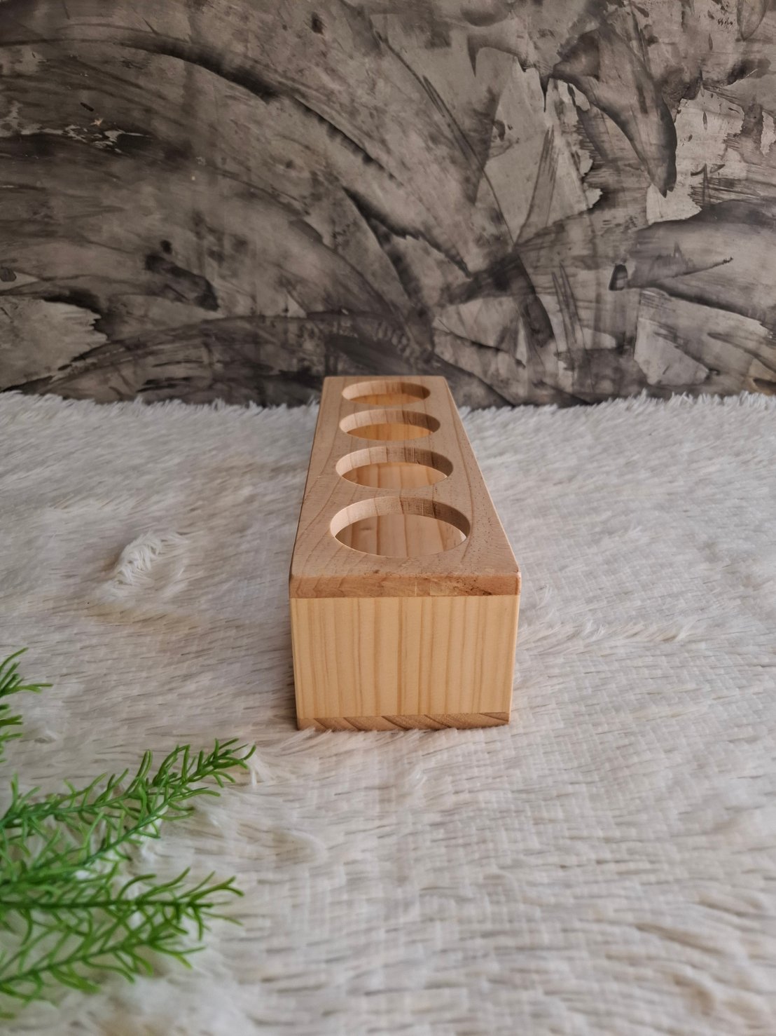 งานถาดไม้ใส้แก้วน้ำ