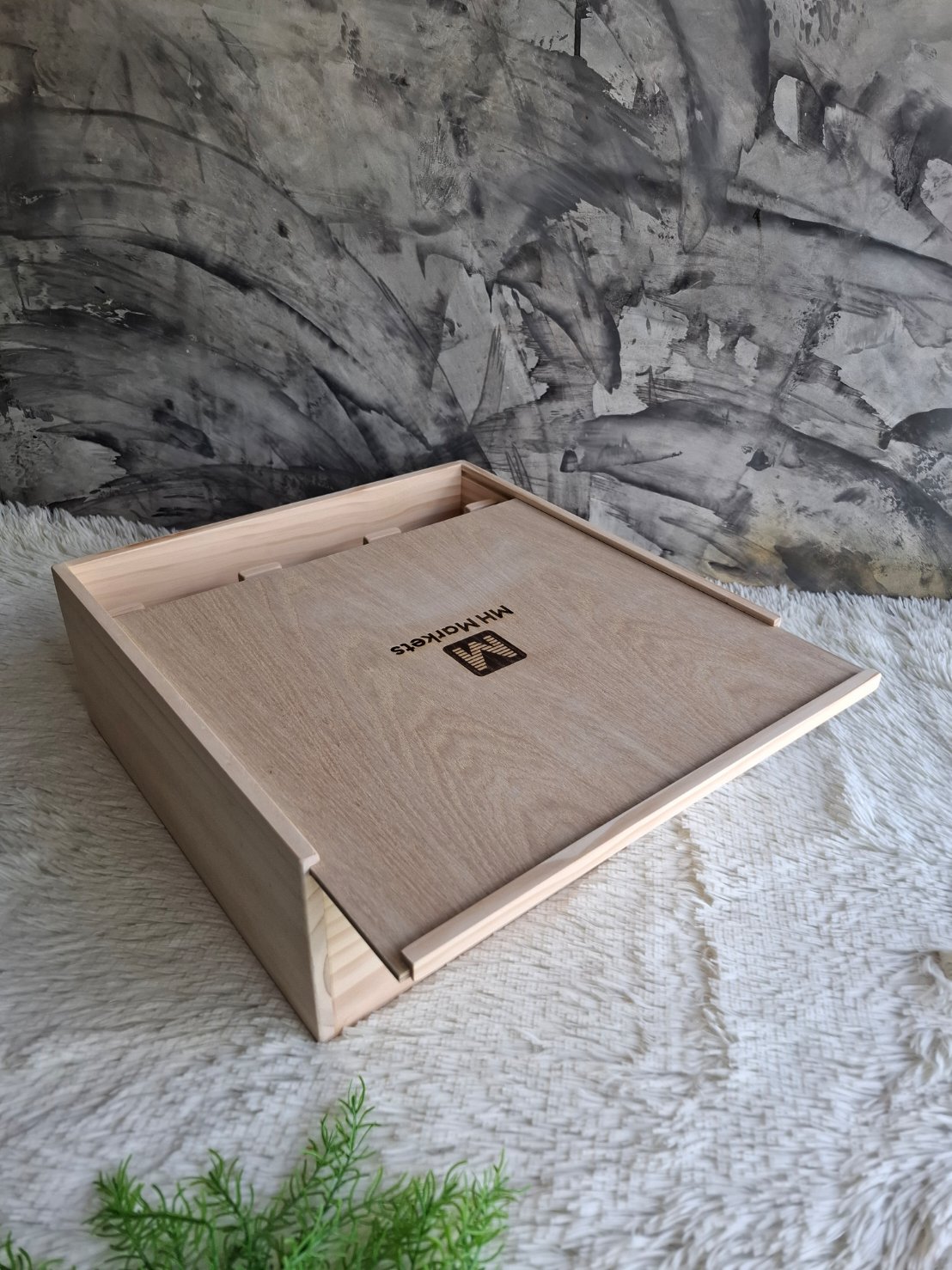 กล่องใส่ไวน์+แก้ว