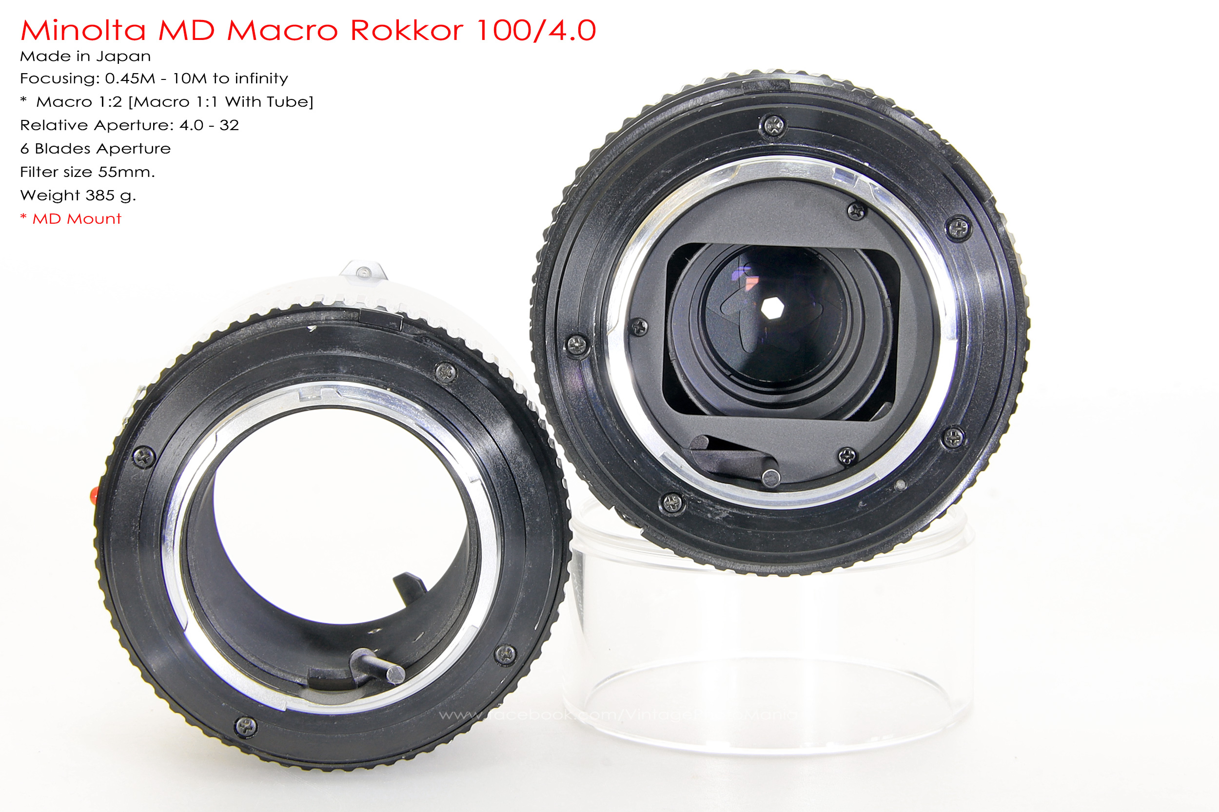Minolta MD Macro Rokkor 100/4.0 *MD Mount เลนส์เทเลมาโครคมๆ