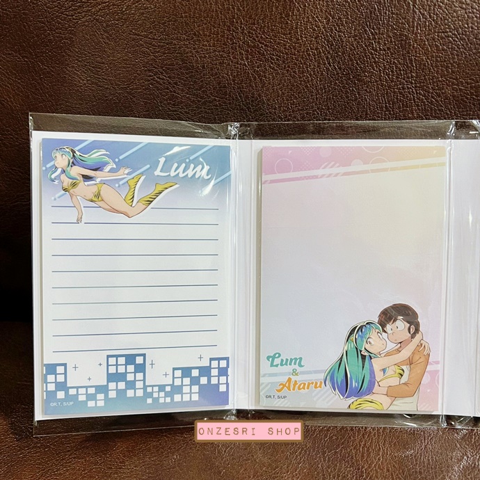 กระดาษโน้ต Memo แบบเล่มลาย URUSEI YATSURA ลามู สาวน้อยจากต่างดาว ขนาด 7.7 x 10.8 x 1.2 ซม. กระดาษมี 4 ลาย รวม 80 แผ่น