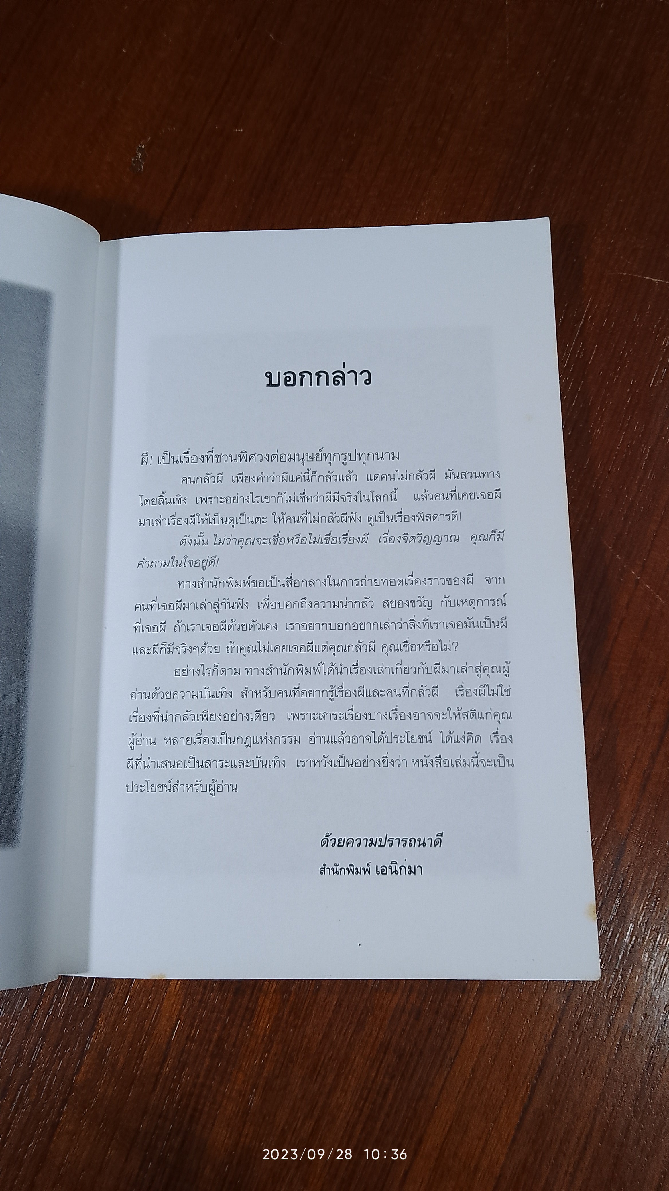 ผีที่ได้พบเห็น / เทอดธรรม แสงทิพย์