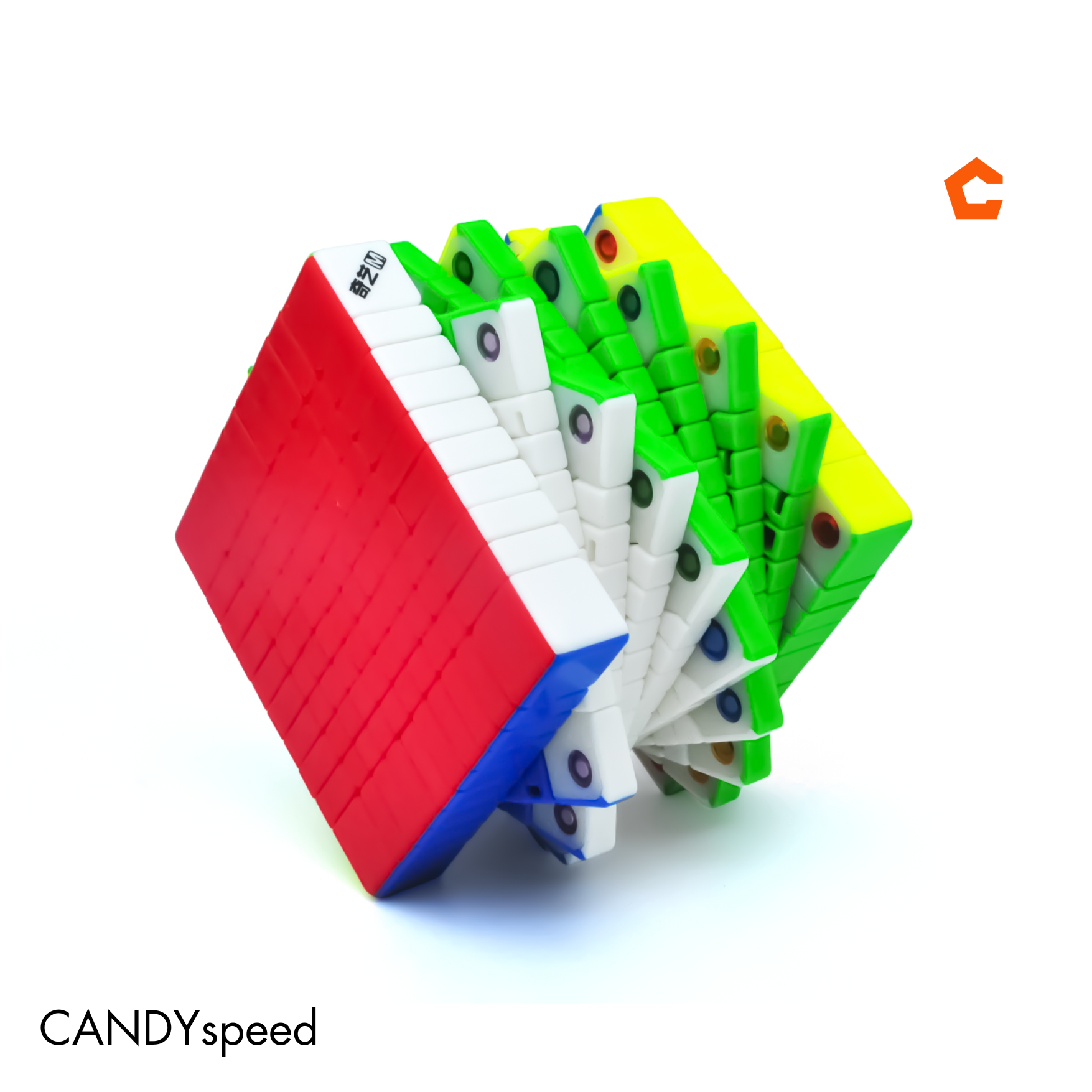 รูบิค QiYi Core-Magnetic 10x10 Stickerless | By CANDYspeed