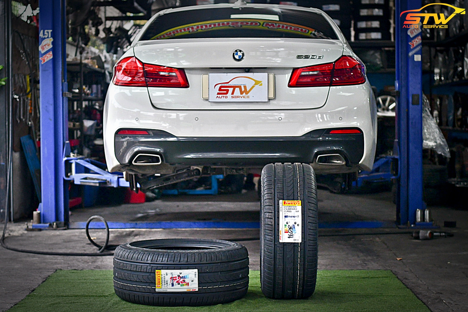 เปลี่ยนยาง BMW Series5 520d PIRELLI Cinturato P7 Runflat (MOE) 275/40R18 99Y