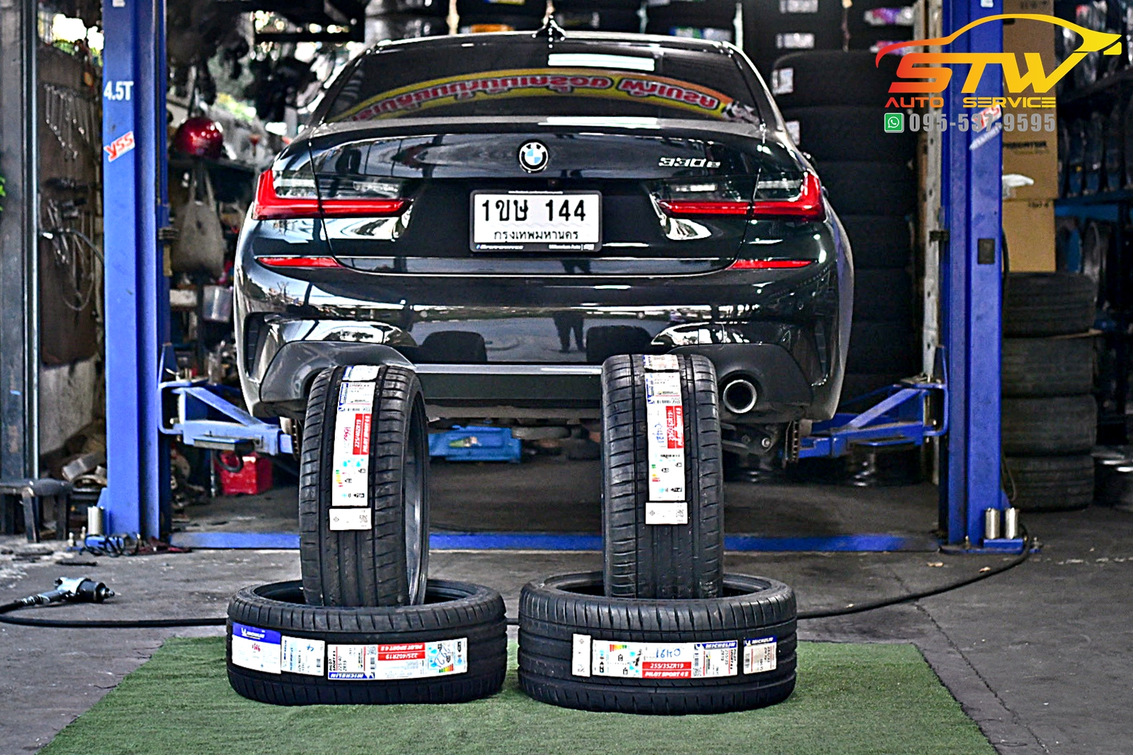 ยางใหม่ MICHELIN PILOT SPORT 4S Size F 225/40R19 93Y Size R 255/35R19 96Y