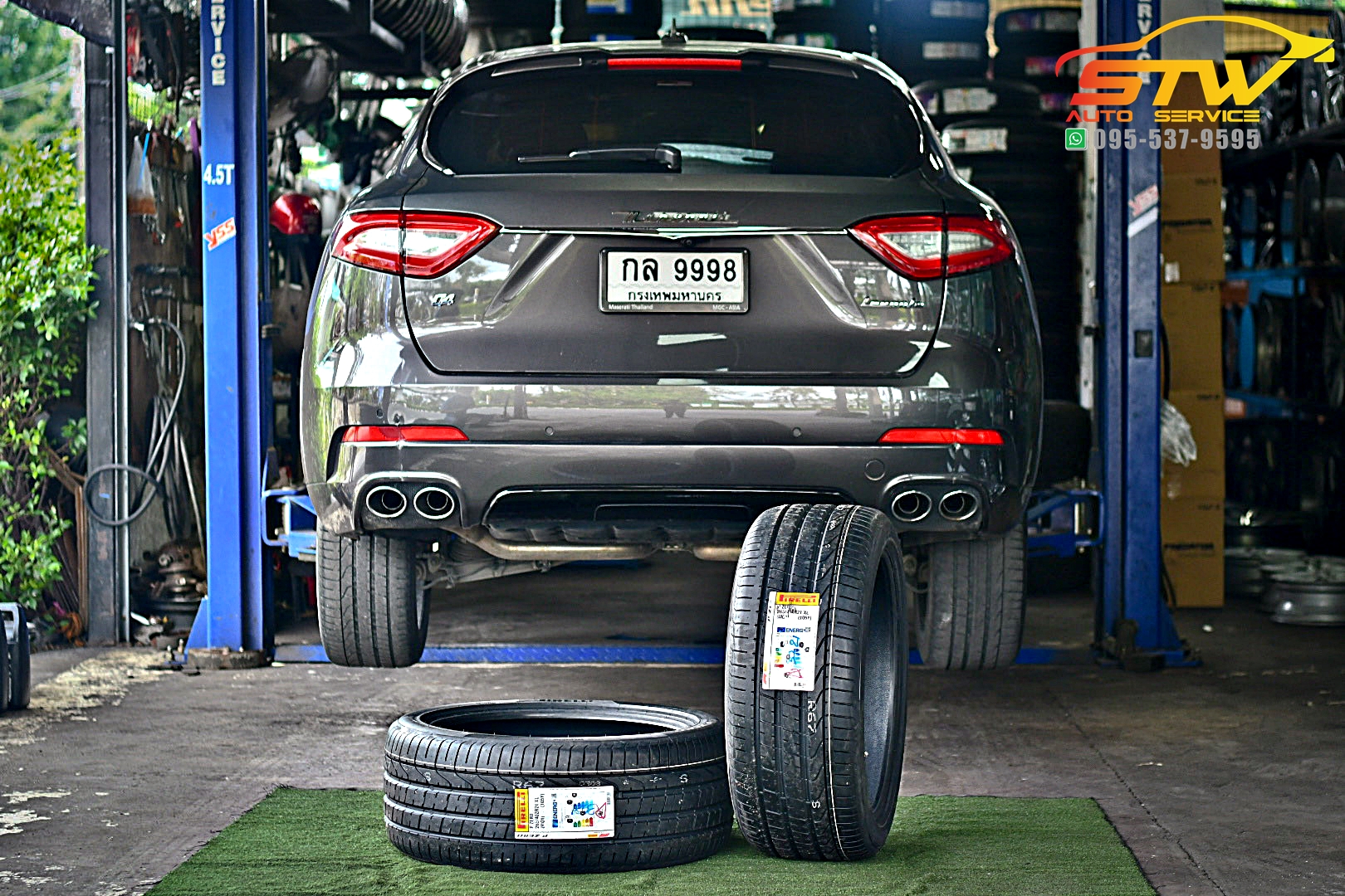 เปลี่ยนยาง MASERATl LEVANTE PIRELLI P ZERO 265/40R21 105Y