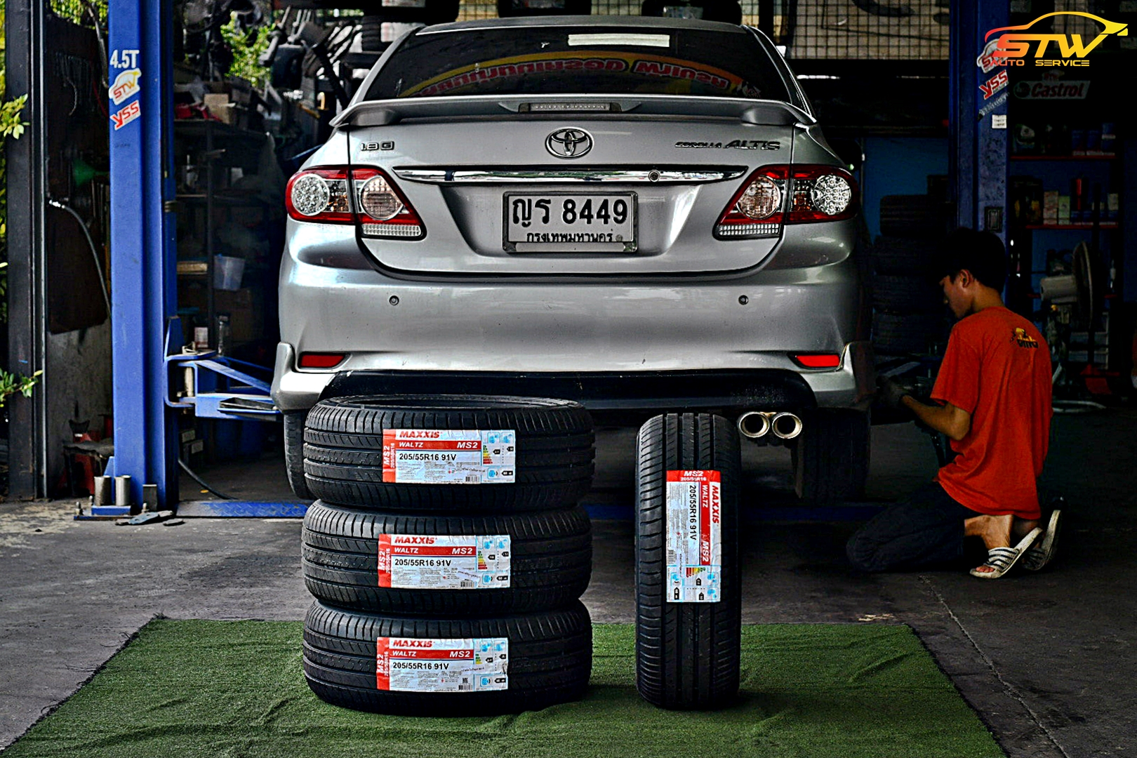 ยาง MAXXIS WALTZ MS2 205/55R16 91V ติดตั้งใส่ TOYOTA ALTIS