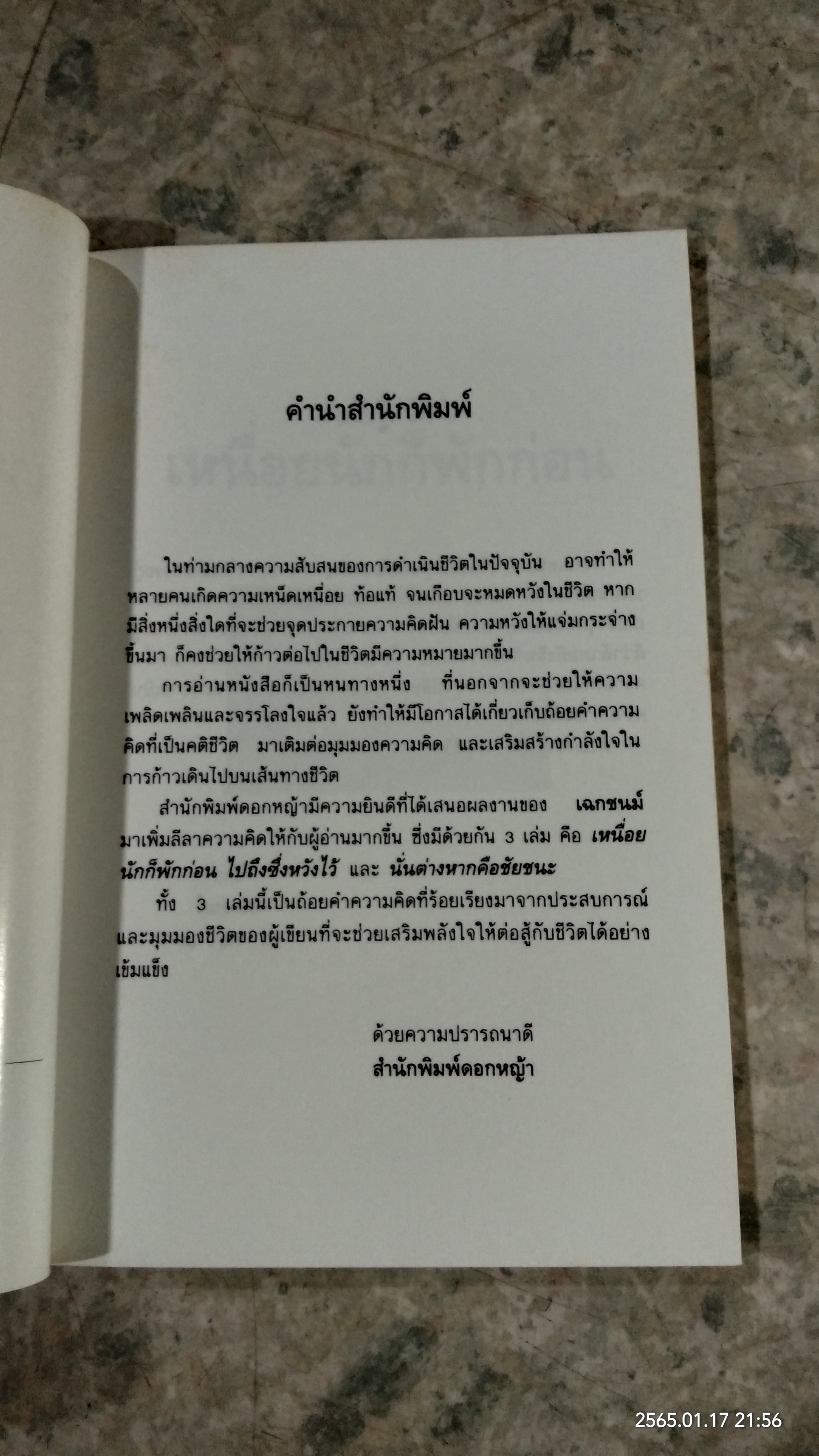เหนื่อยนักก็พักก่อน / เฉกชนม์