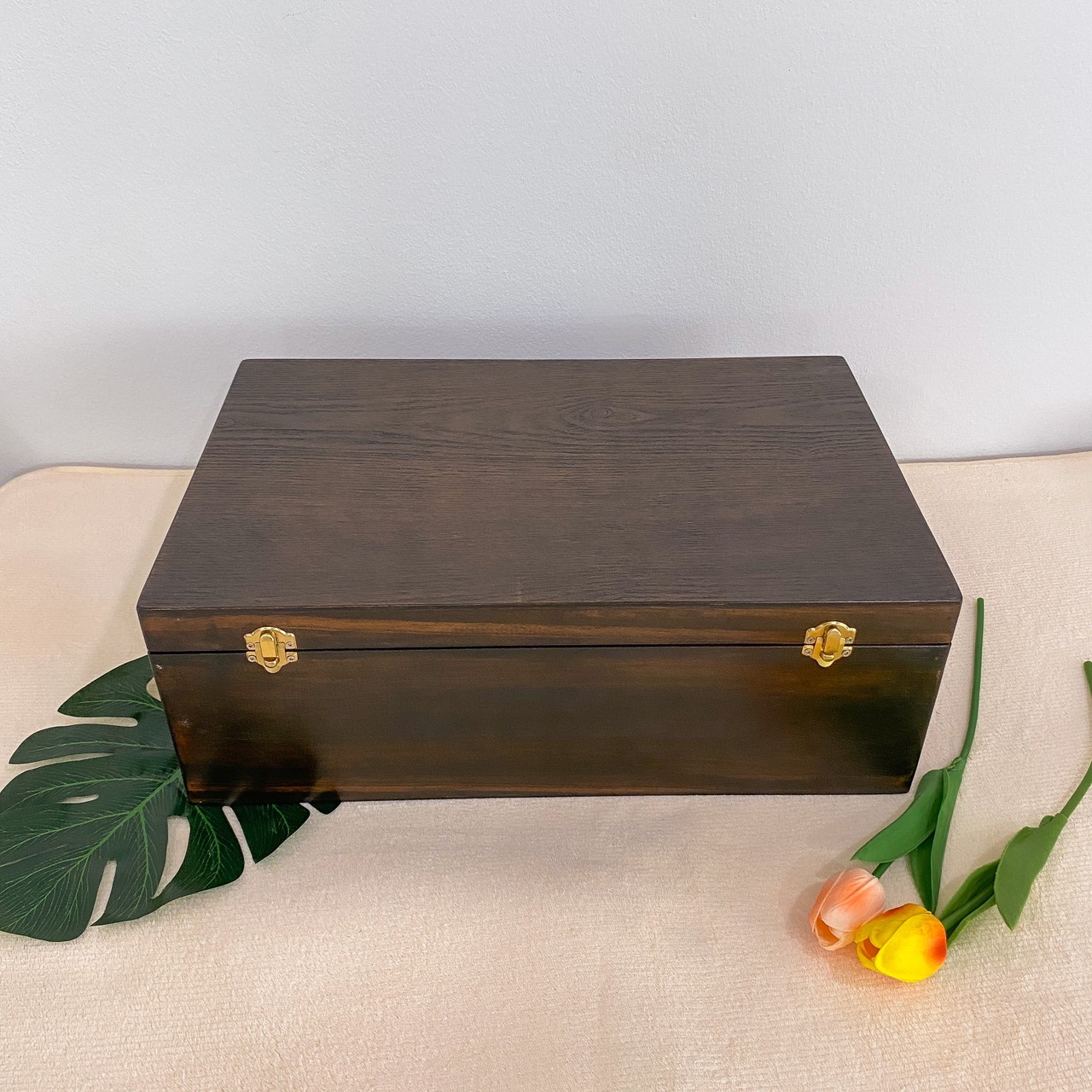 กล่องไม้ฝาล็อค ไซส์ XL (Wooden lock box, XL size)