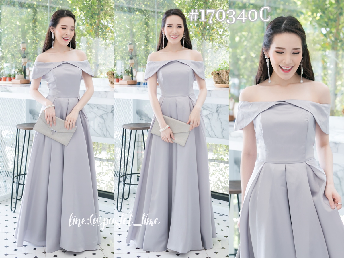 Beauty & the Belle Maxi Dress – สีเงิน