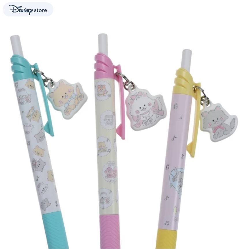 เซ็ตปากกา Energel ลาย Disney Cats by NORIYUKI ECHIGAWA 3 แท่ง หัว 0.5 หมึกดำ มีขายเฉพาะที่ Disney Store Japan เท่านั้น