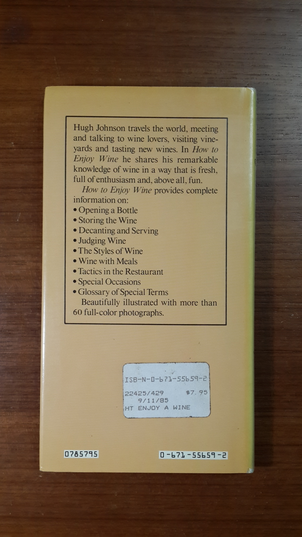HUGH JOHNSON'S HOW TO ENJOY WINE