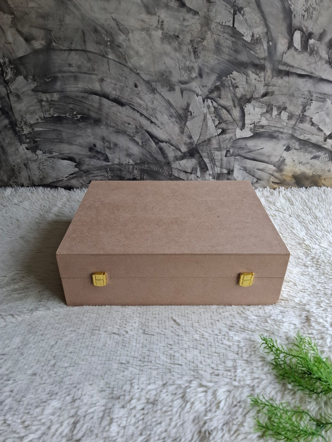 กล่องไม้ MDF. แบบฝาล็อค