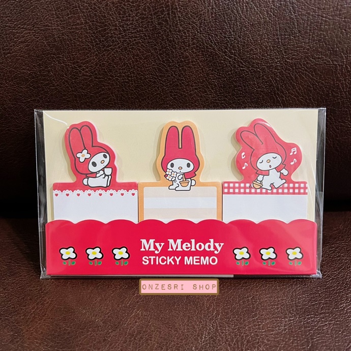 กระดาษโน้ตมีกาว Sanrio Characters Retro Collection Sticky Memo แบบ My Melody ขนาด 7.9 x 13 x 0.3 ซม. มี 3 ลาย รวม 60 แผ่น