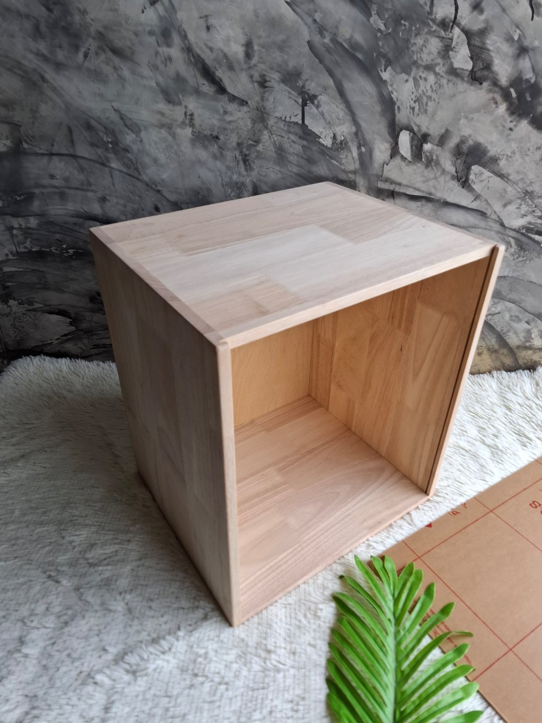 กล่องไม้ยางพาราประสานฝาสไลด์