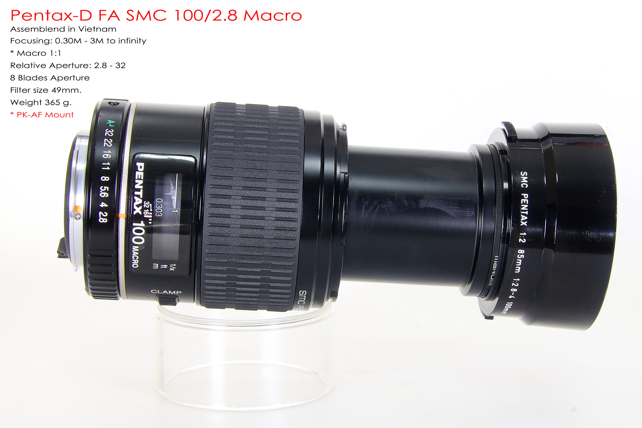 Pentax-D FA SMC 100/2.8 Macro *PK-AF Mount เลนส์มาโครตัวเล็กเบาคมๆ