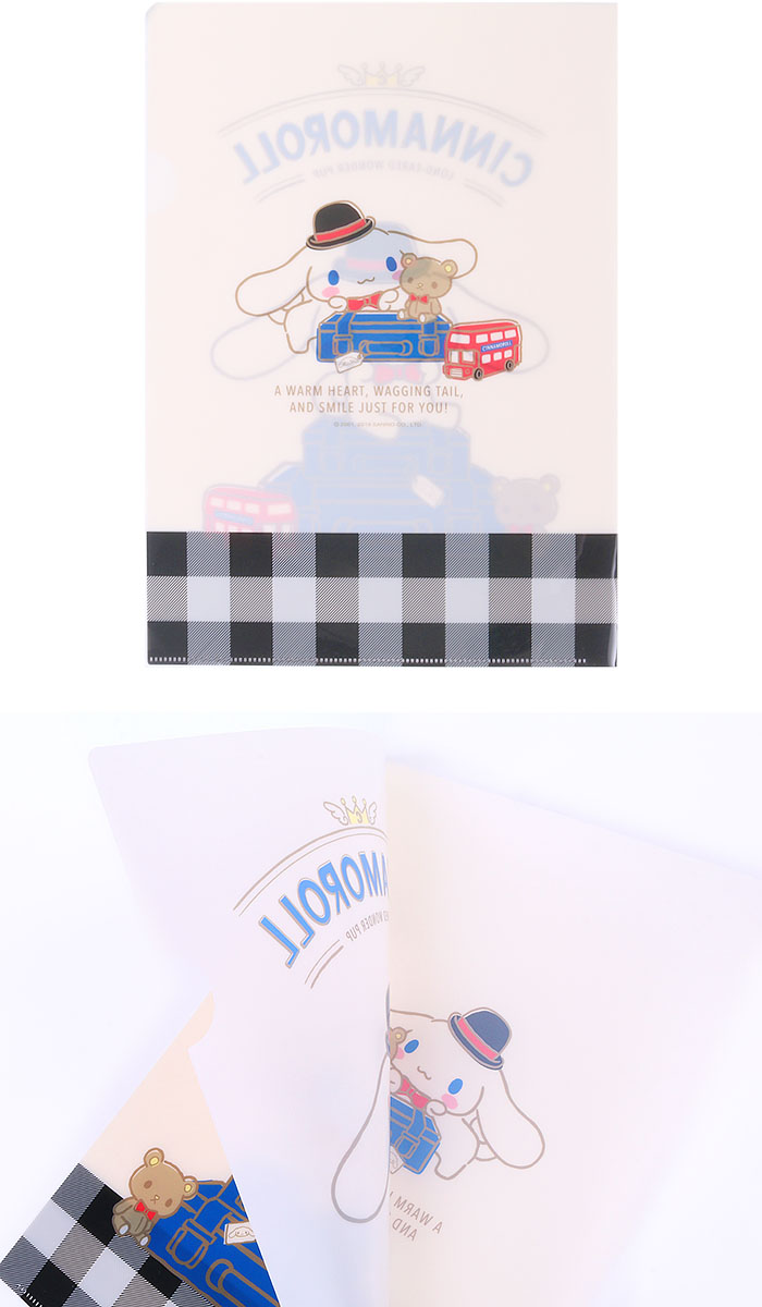 Set แฟ้ม 2 ขนาด ลาย Cinnamoroll Travel ขนาด A4 / Ticket Case