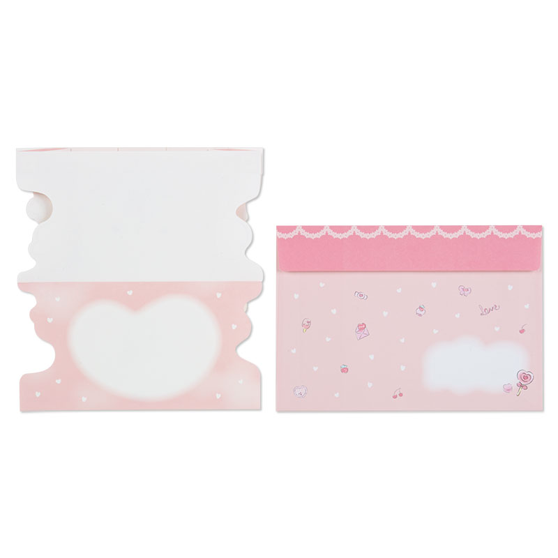 การ์ดเปล่า Sanrio & Seal Card แบบ Cogimyun สามารถเขียนด้านในได้ มีสติกเกอร์น่ารักให้แปะได้ 1 แผ่น มาพร้อมซองลายน่ารักเข้ากัน ขนาดประมาณ 16.2 x 11 ซม.