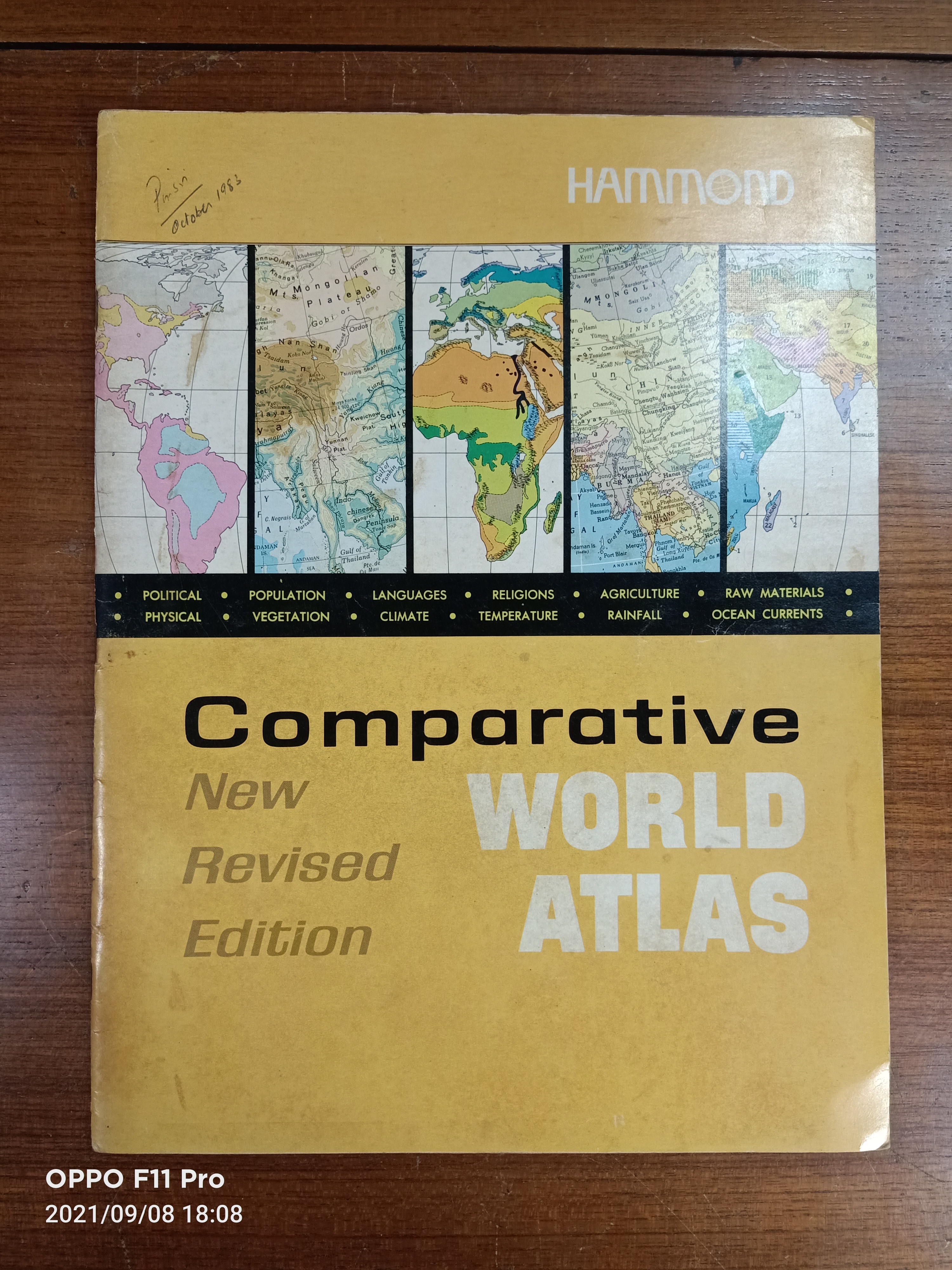 HAMMOND COMPARATIVE WORLD ATLAS / Hammond Incorporated (บรรณาธิการ)
