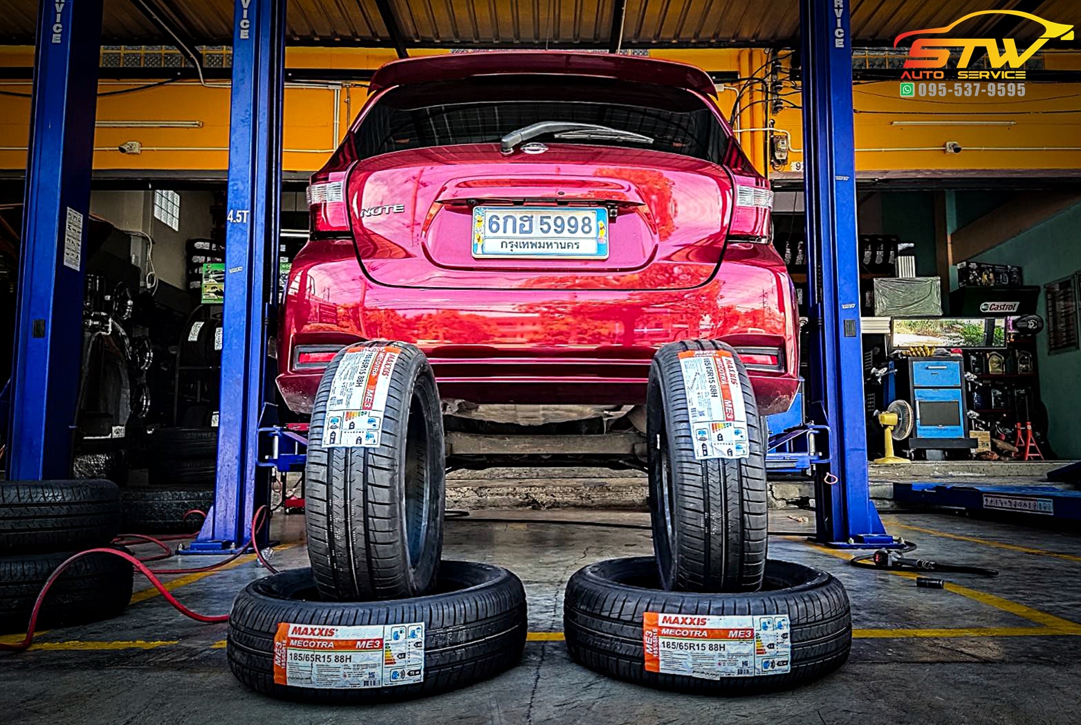 เปลี่ยนยาง NISSAN NOTE MAXXIS ME3 185/65R15 88H