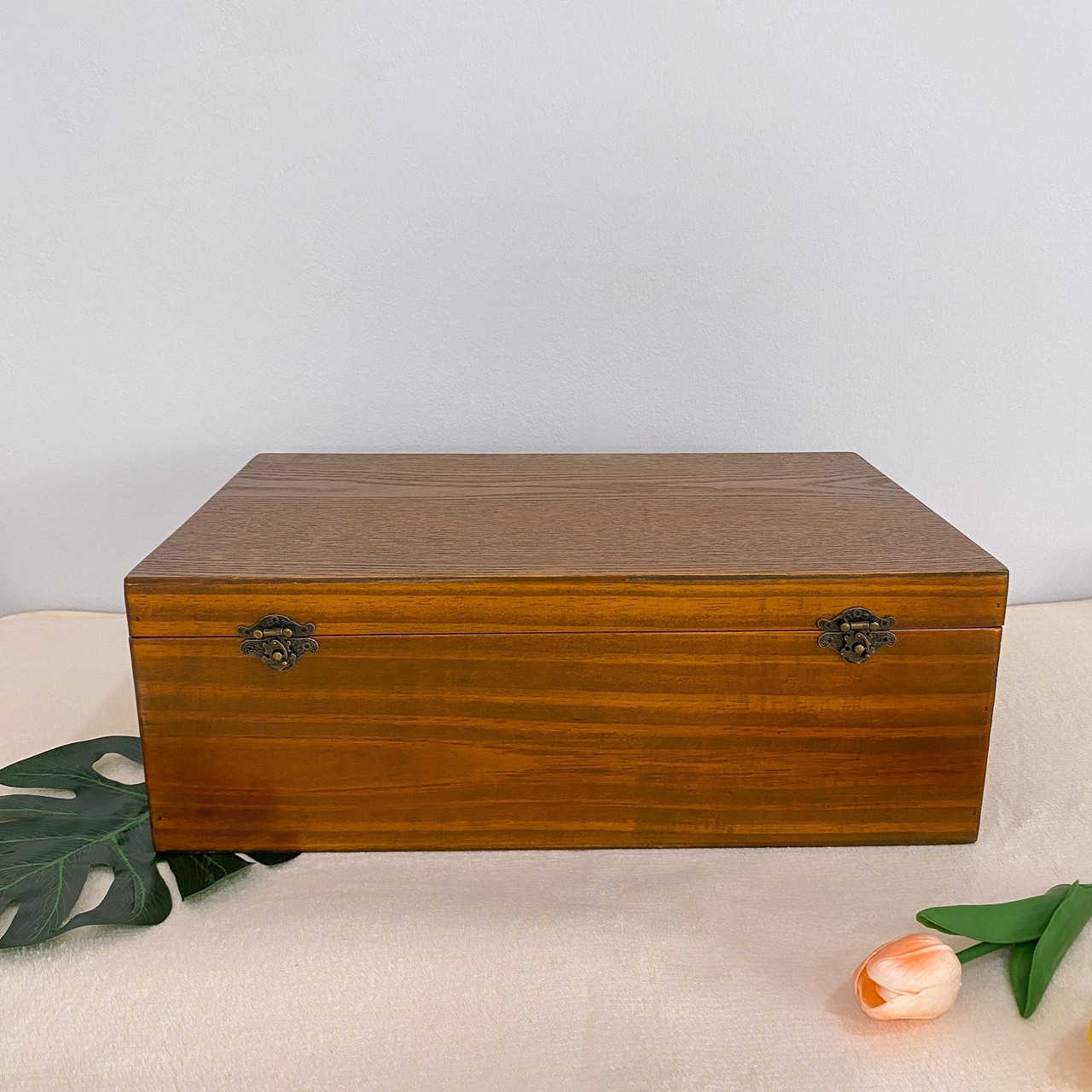 กล่องไม้ฝาล็อค ไซส์ XL (Wooden lock box, XL size)