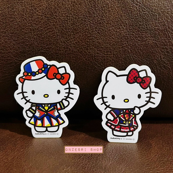 สติกเกอร์อเนกประสงค์ ลาย AKB48 x Hello Kitty มี 2 ใบในเซ็ต ขนาด 6 x 5 ซม มี 4 แบบให้เลือก