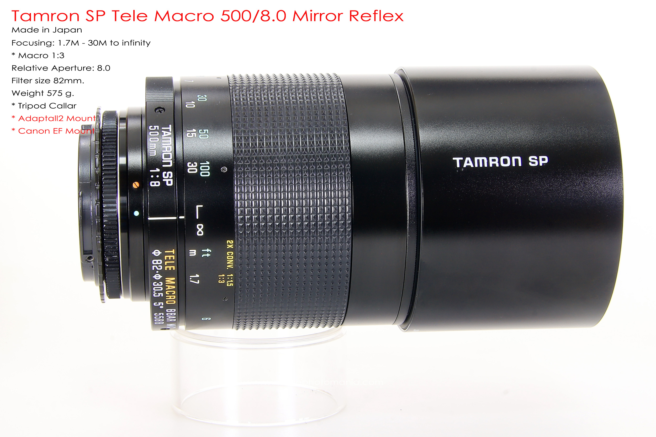 Tamron SP 500/8.0 Mirror Reflex Macro *Canon EF Mount เลนส์ถ่ายไกลสุดๆโบเก้โดนัท
