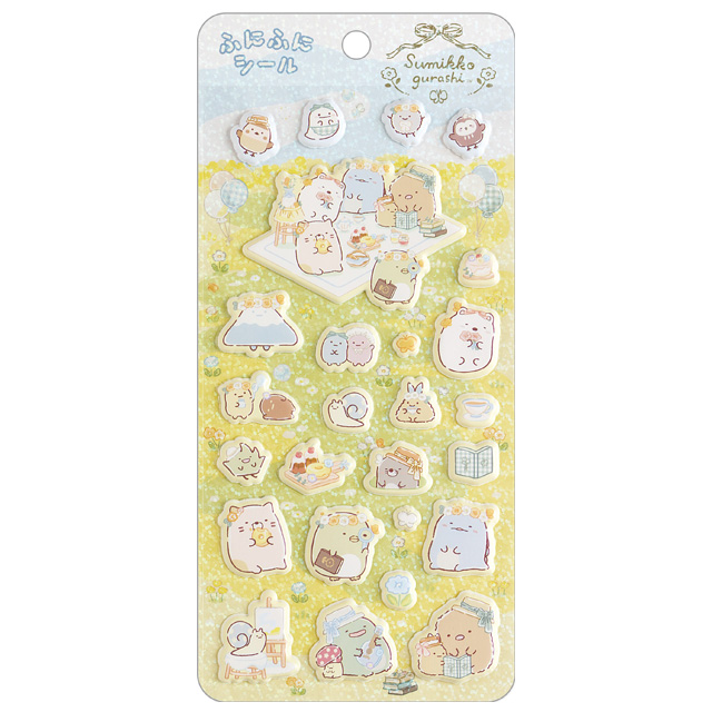 สติกเกอร์แบบนูน Funi Funi Sticker แบบ Sumikko Gurashi Picnic ขนาด 20 x 9.5 ซม.